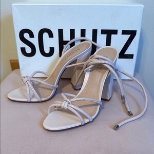 Schutz Women's baby pink Strappy Heels
